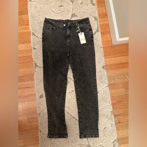 Elegant Charcoal Skinny Jeans